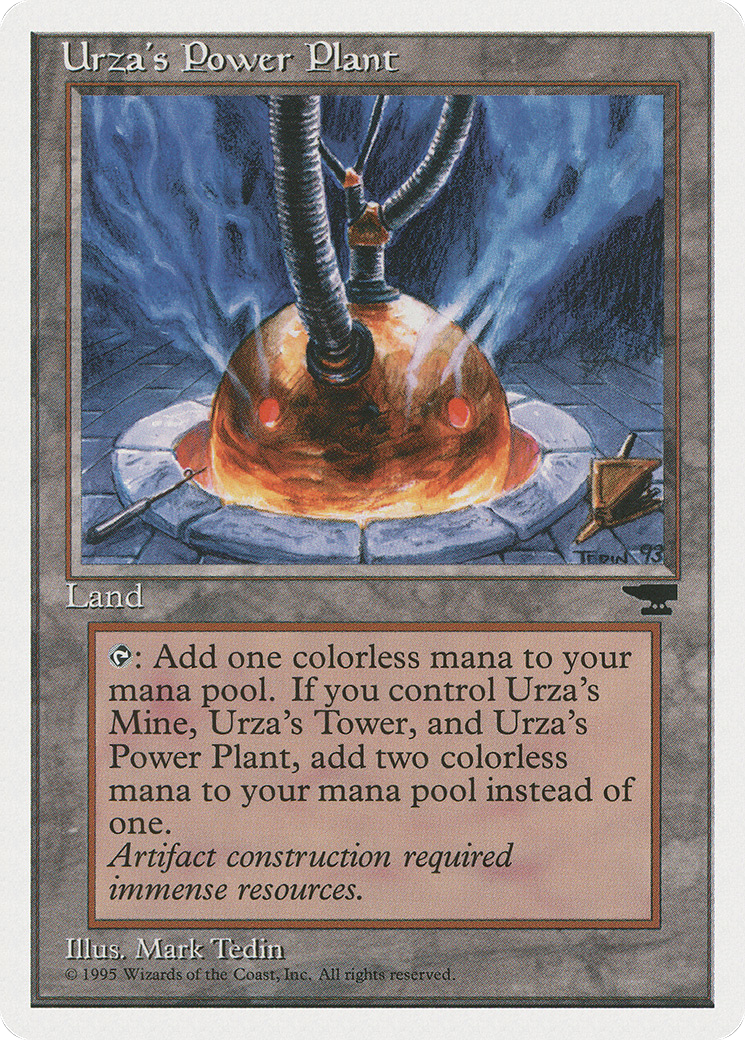 Urza's Power Plant (CHR-115D) - Chronicles - Premium MTG Single from Wizards of the Coast - Just $0.54! Shop now at Game Crave Tournament Store