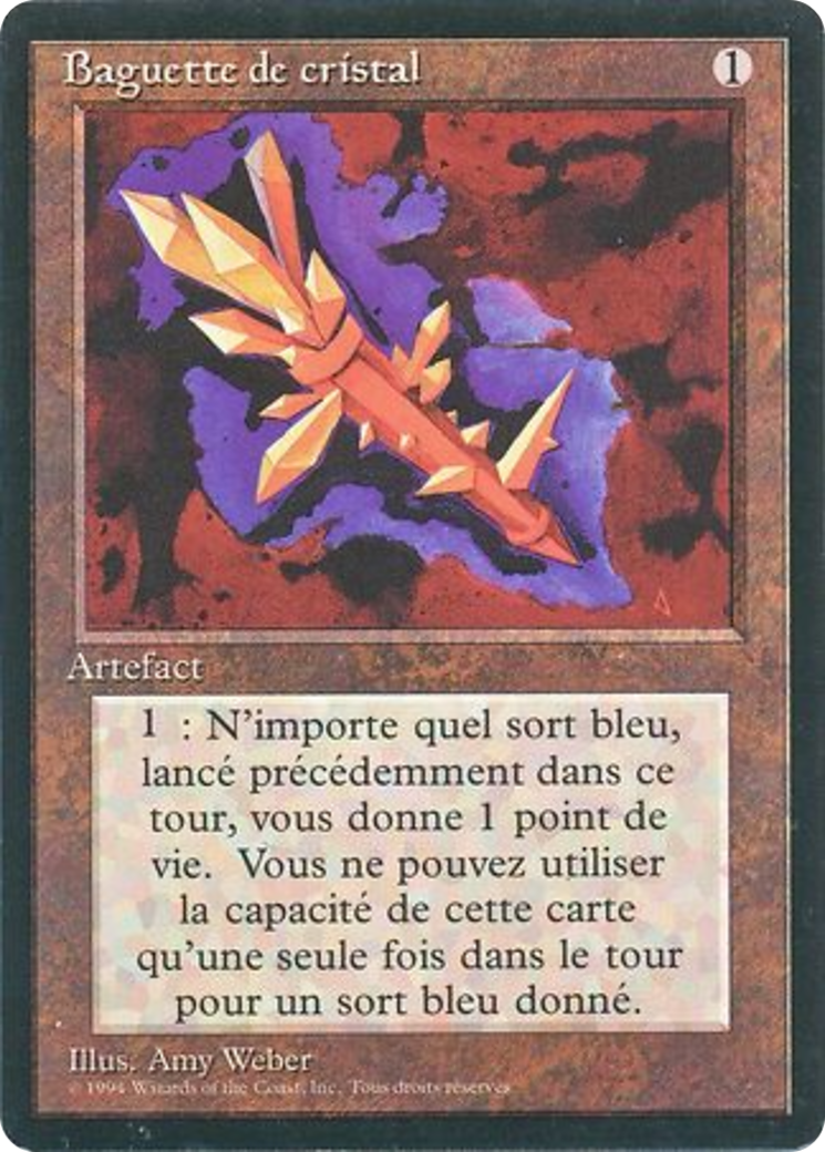 Crystal Rod (FBB-242) - Foreign Black Border - Premium MTG Single from Wizards of the Coast - Just $0! Shop now at Game Crave Tournament Store