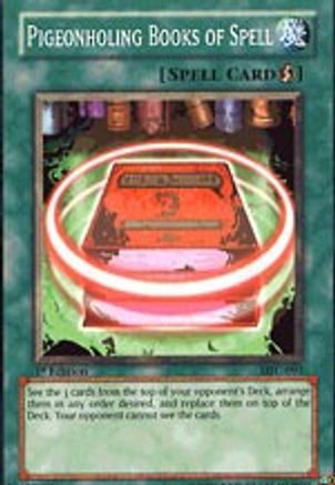 Pigeonholing Books of Spell (MFC-093) - Magician's Force Unlimited - Premium Yugioh Single from Konami - Just $0.25! Shop now at Game Crave Tournament Store