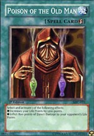 Poison of the Old Man (MFC-033) - Magician's Force Unlimited - Premium Yugioh Single from Konami - Just $0.30! Shop now at Game Crave Tournament Store