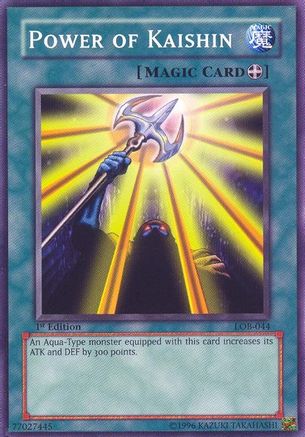 Power of Kaishin (LOB-044) - The Legend of Blue Eyes White Dragon 1st Edition - Premium Yugioh Single from Konami - Just $5.57! Shop now at Game Crave Tournament Store