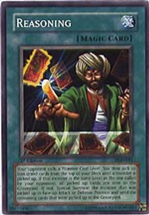 Reasoning (PGD-081) - Pharaonic Guardian Unlimited - Premium Yugioh Single from Konami - Just $0.30! Shop now at Game Crave Tournament Store