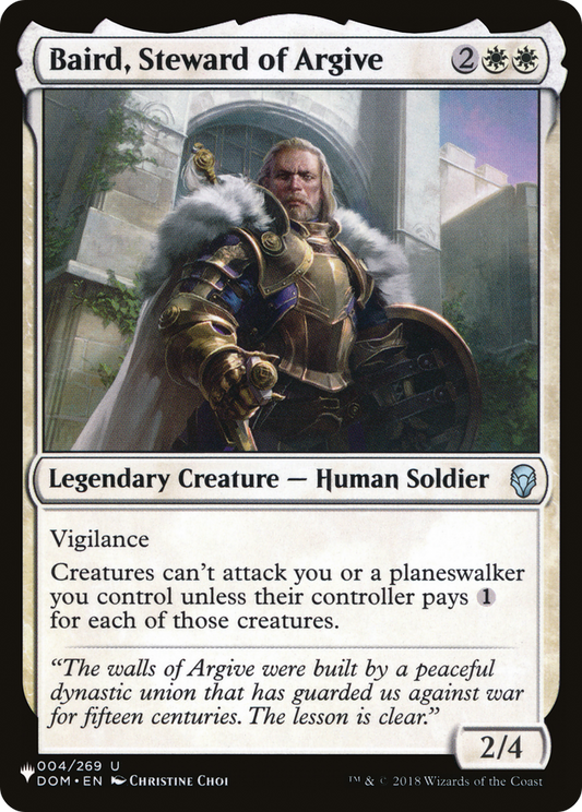 Baird, Steward of Argive (PLIST-1091) - The List - Premium MTG Single from Wizards of the Coast - Just $0.08! Shop now at Game Crave Tournament Store