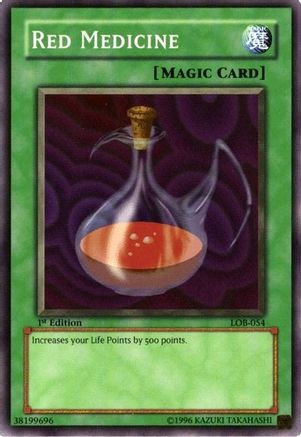 Red Medicine (LOB-054) - The Legend of Blue Eyes White Dragon 1st Edition - Premium Yugioh Single from Konami - Just $0.94! Shop now at Game Crave Tournament Store