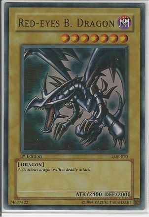 Red-Eyes B. Dragon (LOB-070) - The Legend of Blue Eyes White Dragon Unlimited - Premium Yugioh Single from Konami - Just $18.34! Shop now at Game Crave Tournament Store