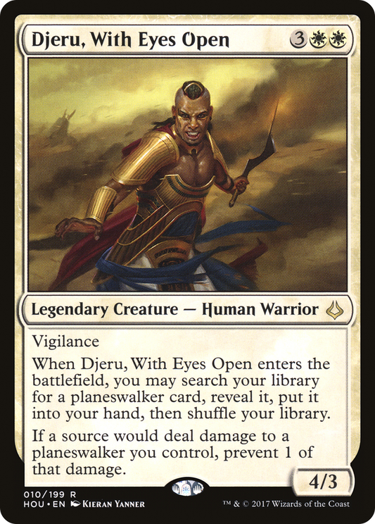 Djeru, With Eyes Open (HOU-010) - Hour of Devastation - Premium MTG Single from Wizards of the Coast - Just $0.09! Shop now at Game Crave Tournament Store