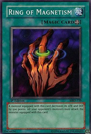 Ring of Magnetism (MRD-139) - Metal Raiders Unlimited - Premium Yugioh Single from Konami - Just $0.25! Shop now at Game Crave Tournament Store