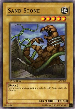 Sand Stone (LOB-109) - The Legend of Blue Eyes White Dragon Unlimited - Premium Yugioh Single from Konami - Just $0.25! Shop now at Game Crave Tournament Store