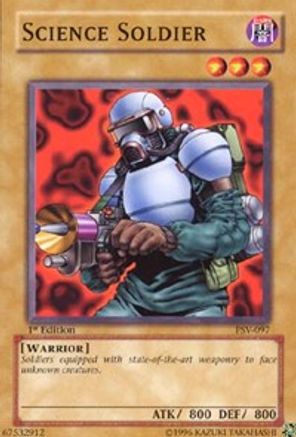 Science Soldier (PSV-097) - Pharaoh's Servant Unlimited - Premium Yugioh Single from Konami - Just $0.25! Shop now at Game Crave Tournament Store