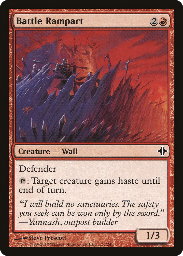 Battle Rampart (ROE-135) - Rise of the Eldrazi - Premium MTG Single from Wizards of the Coast - Just $0.08! Shop now at Game Crave Tournament Store