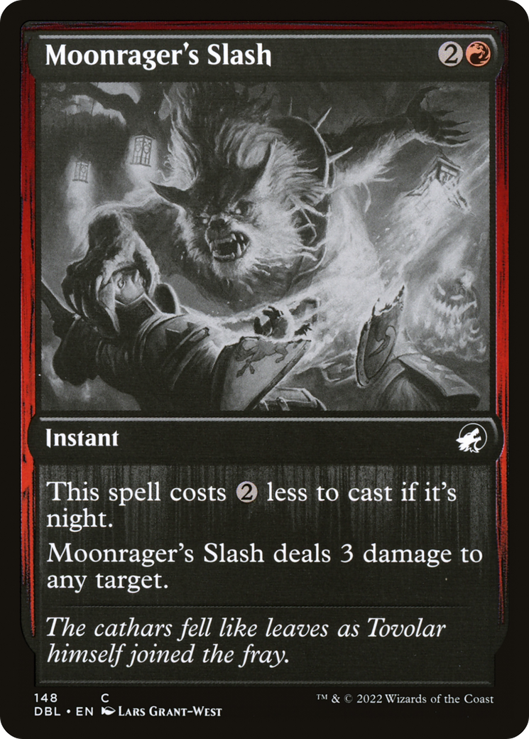 Moonrager's Slash (DBL-148) - Innistrad: Double Feature - Premium MTG Single from Wizards of the Coast - Just $0.08! Shop now at Game Crave Tournament Store