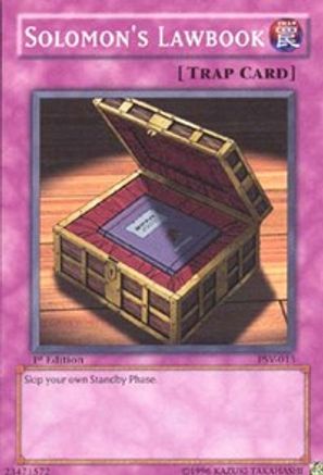 Solomon's Lawbook (PSV-013) - Pharaoh's Servant Unlimited - Premium Yugioh Single from Konami - Just $0.25! Shop now at Game Crave Tournament Store