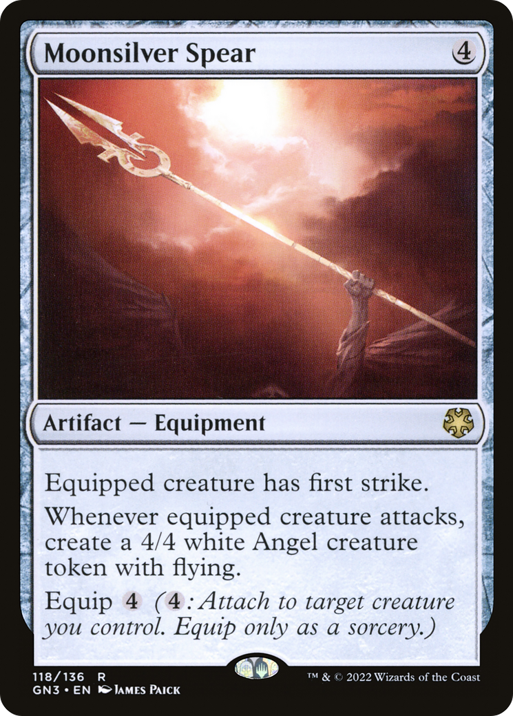 Moonsilver Spear (GN3-118) - Game Night: Free-for-All - Premium MTG Single from Wizards of the Coast - Just $0.11! Shop now at Game Crave Tournament Store