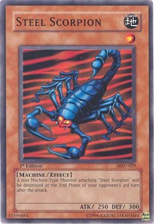 Steel Scorpion (MRD-029) - Metal Raiders 1st Edition - Premium Yugioh Single from Konami - Just $0.50! Shop now at Game Crave Tournament Store