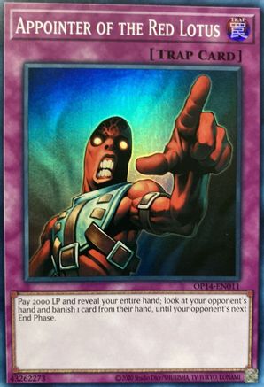 Appointer of the Red Lotus (OP14-EN011) - OTS Tournament Pack 14 Unlimited - Premium Yugioh Single from Konami - Just $0.42! Shop now at Game Crave Tournament Store