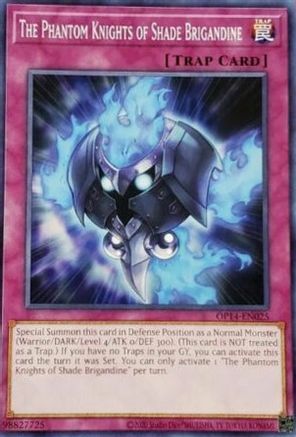 The Phantom Knights of Shade Brigandine (OP14-EN025) - OTS Tournament Pack 14 Unlimited - Premium Yugioh Single from Konami - Just $0.26! Shop now at Game Crave Tournament Store