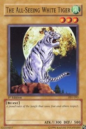The All-Seeing White Tiger (PSV-093) - Pharaoh's Servant 1st Edition - Premium Yugioh Single from Konami - Just $0.25! Shop now at Game Crave Tournament Store