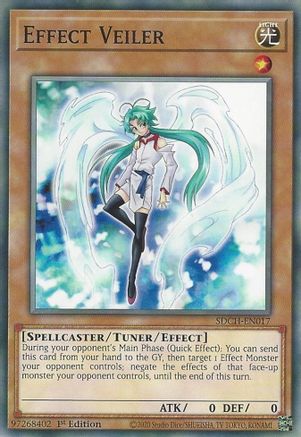 Effect Veiler (SDCH-EN017) - Structure Deck: Spirit Charmers 1st Edition - Premium Yugioh Single from Konami - Just $1.50! Shop now at Game Crave Tournament Store