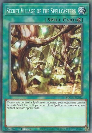 Secret Village of the Spellcasters (SDCH-EN022) - Structure Deck: Spirit Charmers 1st Edition - Premium Yugioh Single from Konami - Just $0.38! Shop now at Game Crave Tournament Store