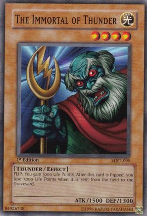 The Immortal of Thunder (MRD-099) - Metal Raiders 1st Edition - Premium Yugioh Single from Konami - Just $0.58! Shop now at Game Crave Tournament Store