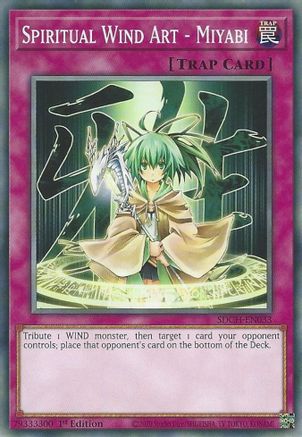 Spiritual Wind Art - Miyabi (SDCH-EN033) - Structure Deck: Spirit Charmers 1st Edition - Premium Yugioh Single from Konami - Just $0.08! Shop now at Game Crave Tournament Store