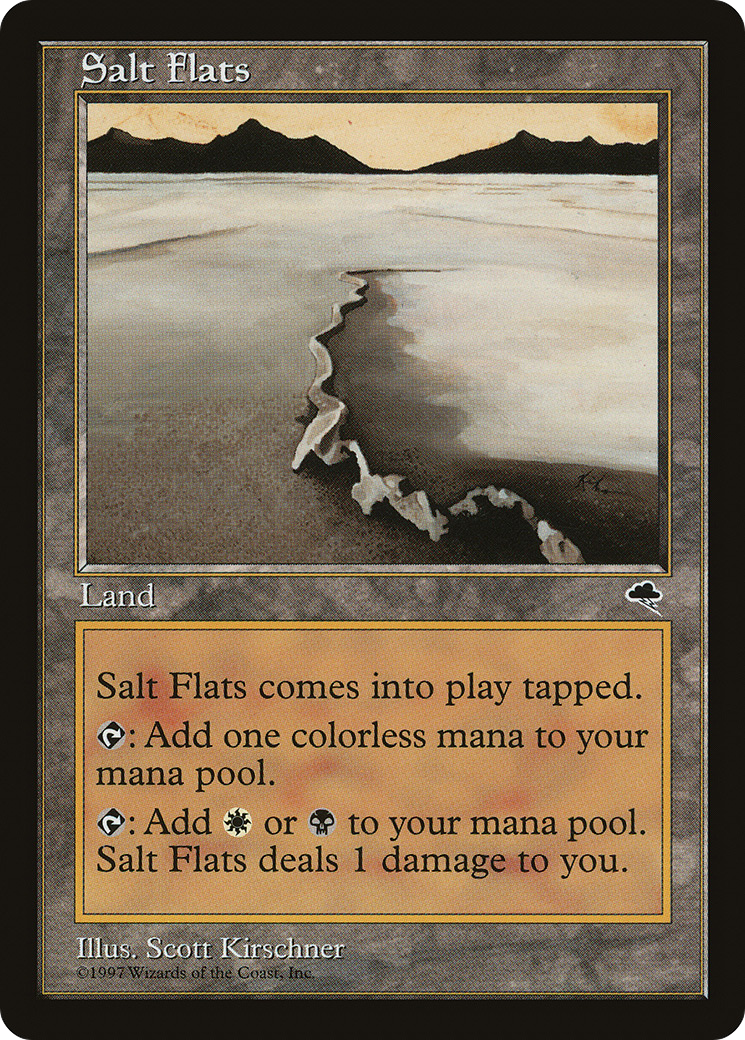 Salt Flats (TMP-324) - Tempest - Premium MTG Single from Wizards of the Coast - Just $0.53! Shop now at Game Crave Tournament Store