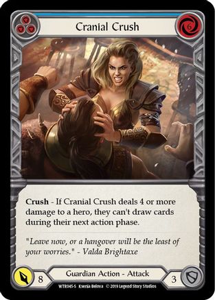 Cranial Crush (WTR045) - Welcome to Rathe Unlimited Edition - Premium Flesh And Blood Single from Legend Story Studios - Just $1.27! Shop now at Game Crave Tournament Store