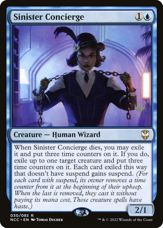 Sinister Concierge (PNCC-30P) - New Capenna Commander Promos Foil - Premium MTG Single from Wizards of the Coast - Just $3.84! Shop now at Game Crave Tournament Store