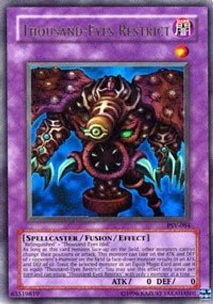 Thousand-Eyes Restrict (PSV-084) - Pharaoh's Servant Unlimited - Premium Yugioh Single from Konami - Just $3.18! Shop now at Game Crave Tournament Store