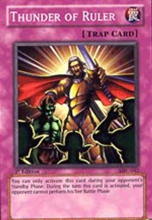 Thunder of Ruler (MFC-042) - Magician's Force Unlimited - Premium Yugioh Single from Konami - Just $0.13! Shop now at Game Crave Tournament Store