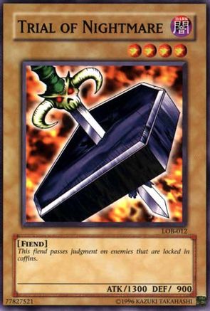 Trial of Nightmare (LOB-012) - The Legend of Blue Eyes White Dragon 1st Edition - Premium Yugioh Single from Konami - Just $10.39! Shop now at Game Crave Tournament Store