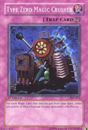 Type Zero Magic Crusher (PSV-074) - Pharaoh's Servant 1st Edition - Premium Yugioh Single from Konami - Just $0.25! Shop now at Game Crave Tournament Store