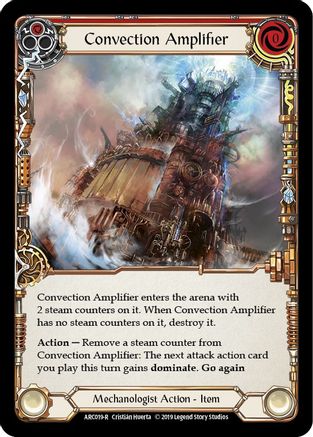 Convection Amplifier (ARC019) - Arcane Rising Unlimited Edition Rainbow Foil - Premium Flesh And Blood Single from Legend Story Studios - Just $0.44! Shop now at Game Crave Tournament Store