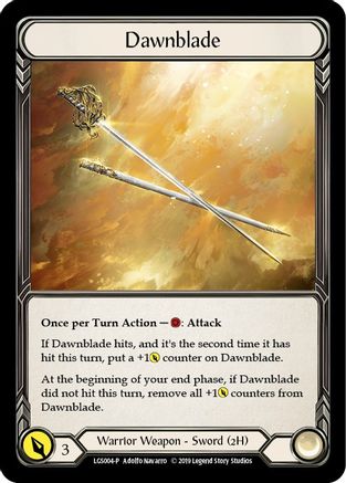 Dawnblade (LGS004) - Flesh and Blood: Promo Cards 1st Edition Cold Foil - Premium Flesh And Blood Single from Legend Story Studios - Just $8.48! Shop now at Game Crave Tournament Store