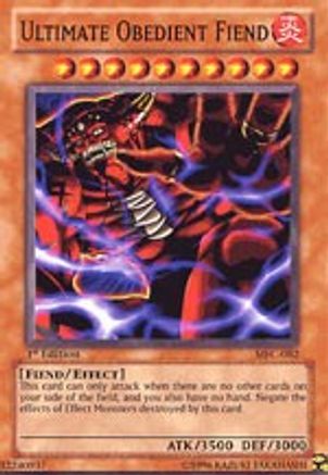 Ultimate Obedient Fiend (MFC-082) - Magician's Force Unlimited - Premium Yugioh Single from Konami - Just $0.66! Shop now at Game Crave Tournament Store