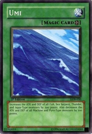 Umi (LOB-050) - The Legend of Blue Eyes White Dragon Unlimited - Premium Yugioh Single from Konami - Just $0.26! Shop now at Game Crave Tournament Store