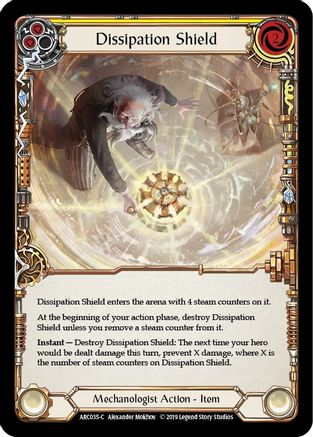 Dissipation Shield (ARC035) - Arcane Rising 1st Edition Rainbow Foil - Premium Flesh And Blood Single from Legend Story Studios - Just $6.98! Shop now at Game Crave Tournament Store