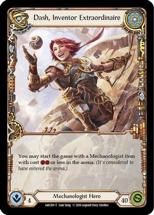 Dash, Inventor Extraordinaire // Viserai (ARC001) - Arcane Rising - Premium Flesh And Blood Single from Legend Story Studios - Just $0! Shop now at Game Crave Tournament Store