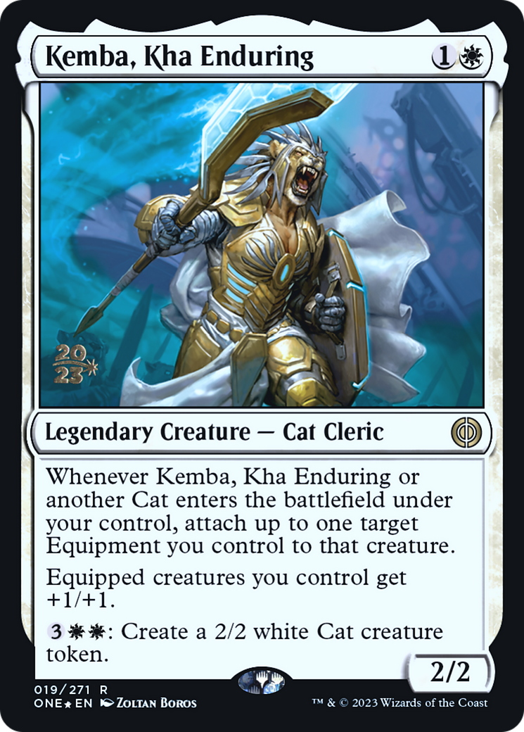 Kemba, Kha Enduring (PONE-19S) - Phyrexia: All Will Be One Promos Foil - Premium MTG Single from Wizards of the Coast - Just $0.57! Shop now at Game Crave Tournament Store