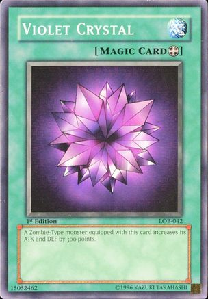 Violet Crystal (LOB-042) - The Legend of Blue Eyes White Dragon 1st Edition - Premium Yugioh Single from Konami - Just $12.19! Shop now at Game Crave Tournament Store