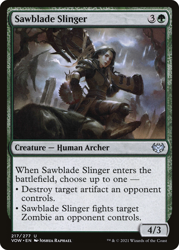 Sawblade Slinger (VOW-217) - Innistrad: Crimson Vow - Premium MTG Single from Wizards of the Coast - Just $0.08! Shop now at Game Crave Tournament Store