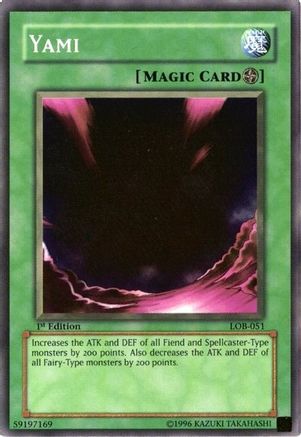 Yami (LOB-051) - The Legend of Blue Eyes White Dragon 1st Edition - Premium Yugioh Single from Konami - Just $2.67! Shop now at Game Crave Tournament Store