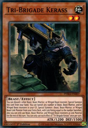 Tri-Brigade Kerass (PHRA-EN007) - Phantom Rage 1st Edition - Premium Yugioh Single from Konami - Just $0.42! Shop now at Game Crave Tournament Store