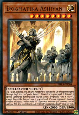 Dogmatika Ashiyan (PHRA-EN009) - Phantom Rage 1st Edition - Premium Yugioh Single from Konami - Just $0.23! Shop now at Game Crave Tournament Store