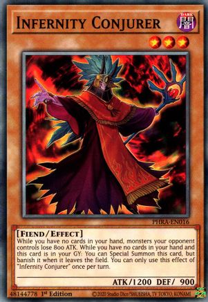 Infernity Conjurer (PHRA-EN016) - Phantom Rage 1st Edition - Premium Yugioh Single from Konami - Just $0.25! Shop now at Game Crave Tournament Store