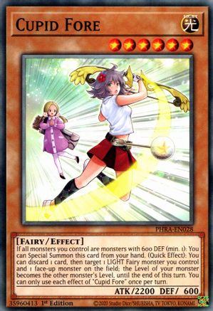 Cupid Fore (PHRA-EN028) - Phantom Rage 1st Edition - Premium Yugioh Single from Konami - Just $0.25! Shop now at Game Crave Tournament Store
