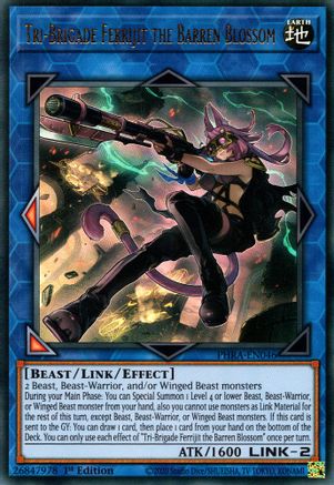 Tri-Brigade Ferrijit the Barren Blossom (PHRA-EN046) - Phantom Rage 1st Edition - Premium Yugioh Single from Konami - Just $1.53! Shop now at Game Crave Tournament Store