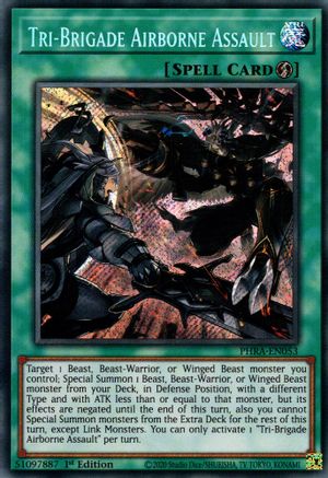 Tri-Brigade Airborne Assault (PHRA-EN053) - Phantom Rage 1st Edition - Premium Yugioh Single from Konami - Just $0.62! Shop now at Game Crave Tournament Store