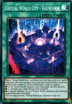 Virtual World City - Kauwloon (PHRA-EN055) - Phantom Rage 1st Edition - Premium Yugioh Single from Konami - Just $0.25! Shop now at Game Crave Tournament Store
