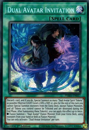 Dual Avatar Invitation (PHRA-EN057) - Phantom Rage 1st Edition - Premium Yugioh Single from Konami - Just $0.42! Shop now at Game Crave Tournament Store